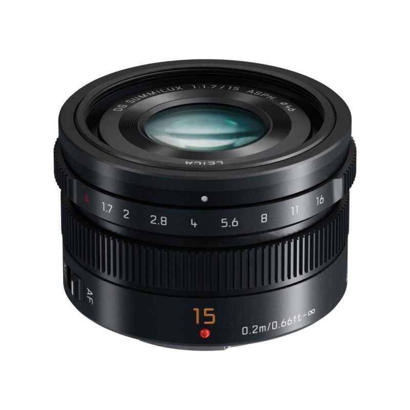 Panasonic Leica DG Summilux 15mm f/1.7 ASPH – Black<br>(PRODUCT RESERVATION)