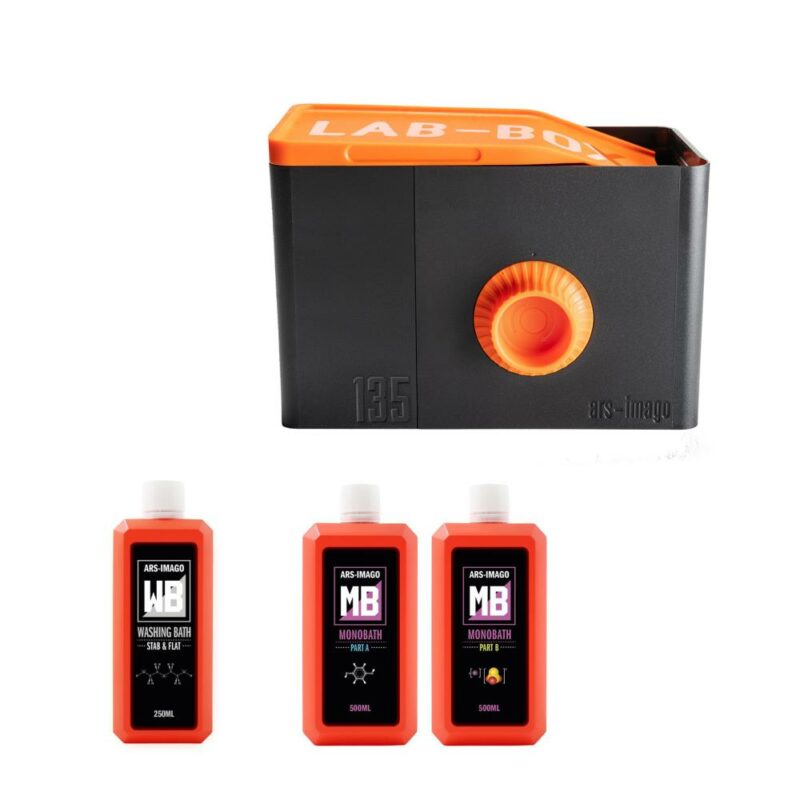 LAB-BOX + 135 Module (Orange Edition) – Kit con Monobath A/B e Washing bath