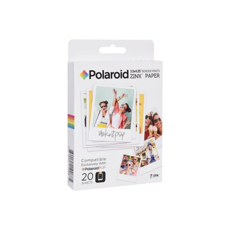 Polaroid Zink Paper – 3.5×4.25 Border Prints (20 fogli)