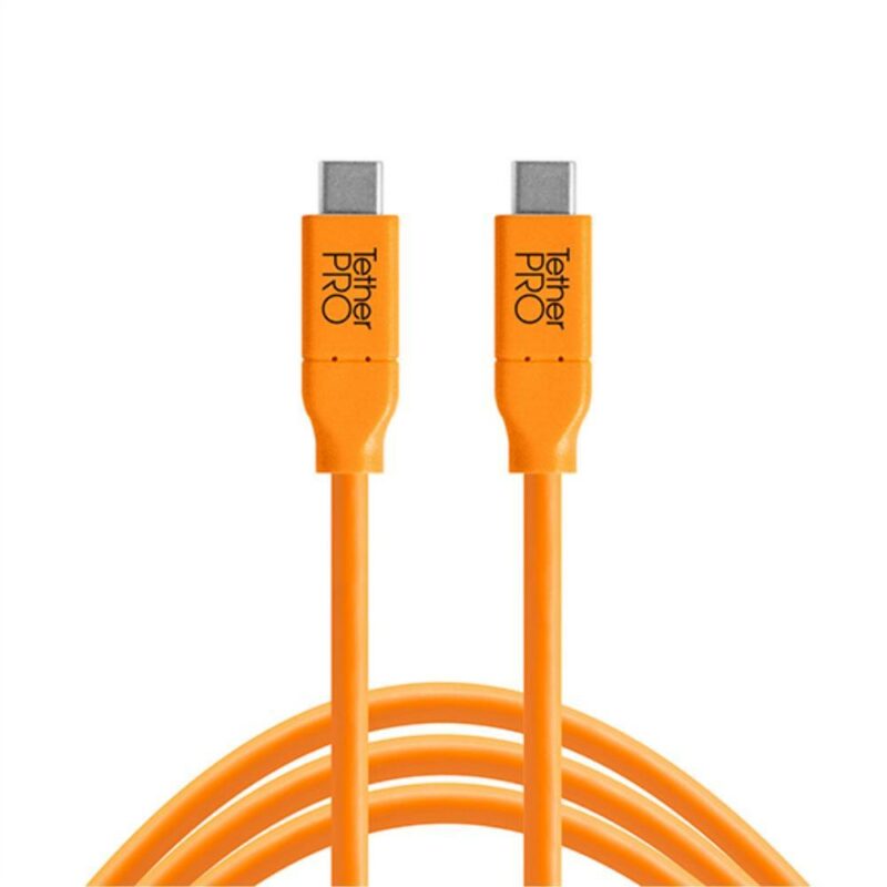 Tether Tools TetherPro USB-C to USB-C Cable 4.6m Orange – THTCUC15-ORG