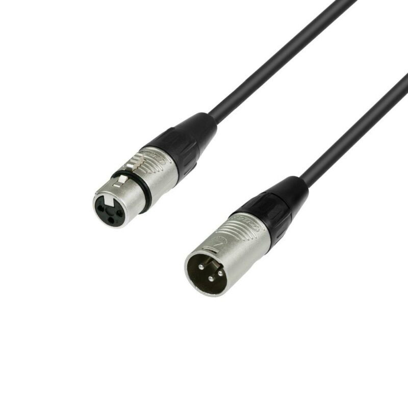 Adam Hall Cables – Microphone Cable XLR Female to XLR Male 0.5m – 4Star series