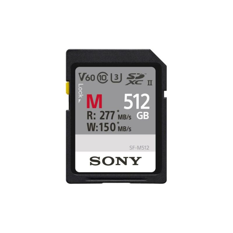Sony SDXC 512GB V60 U3 UHS-II Class 10 – M Series<br>(PRENOTA L'ARTICOLO)