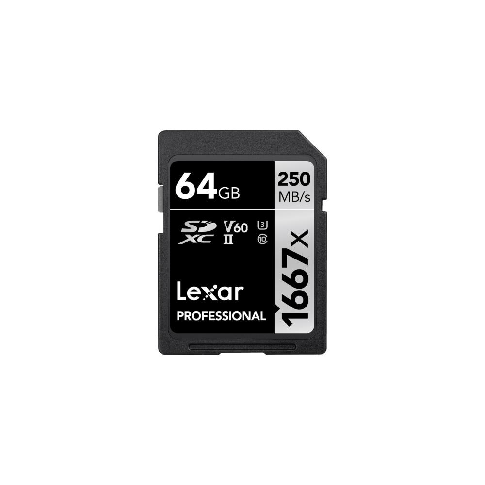 Lexar Professional SD Card 64GB 1066x SDXC UHS-I Class 10 U3 V30