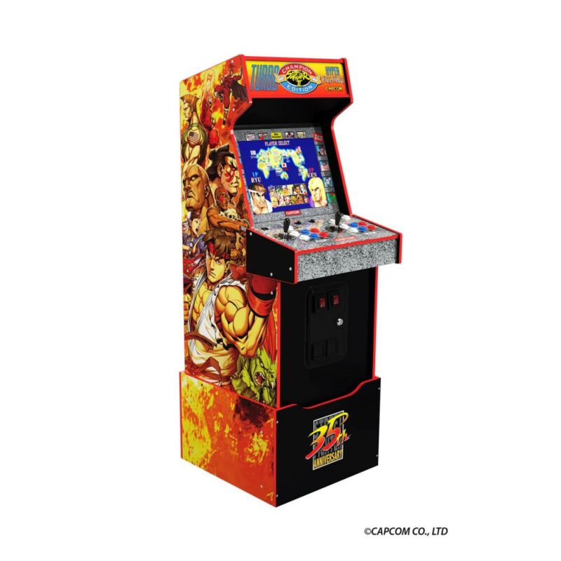 ARCADE1UP – Capcom Legacy Yoga Flame Cabinet Arcade Game (w/ Riser)