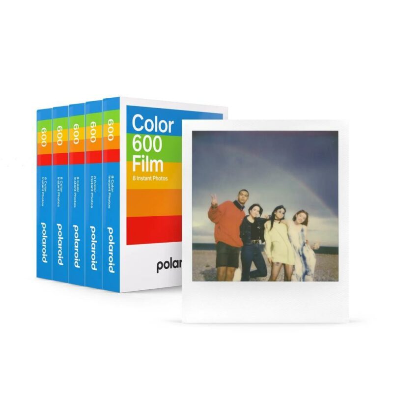 Polaroid Color 600 Film – 5 Pack Bundle (40 Instant Photos)