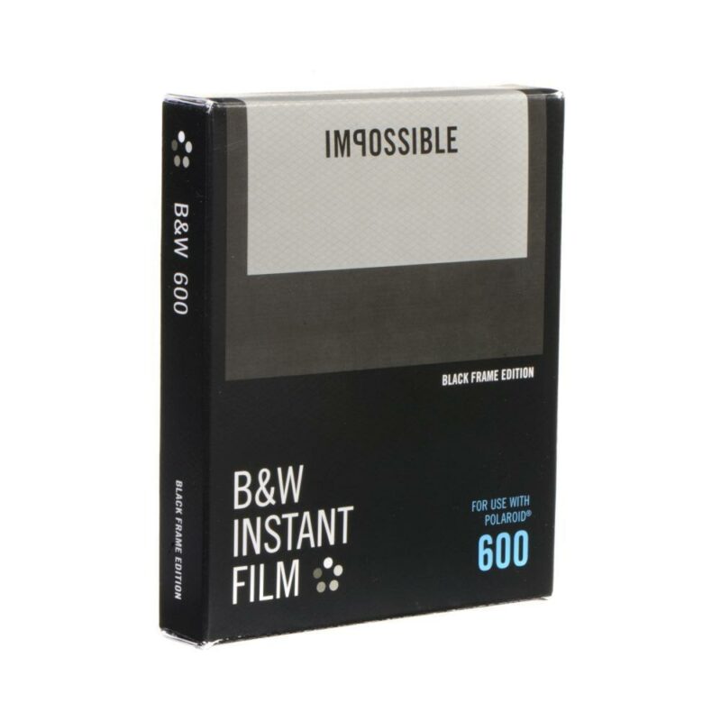 Polaroid Impossible B/W Black Frame Film 600 (8 Instant Films)