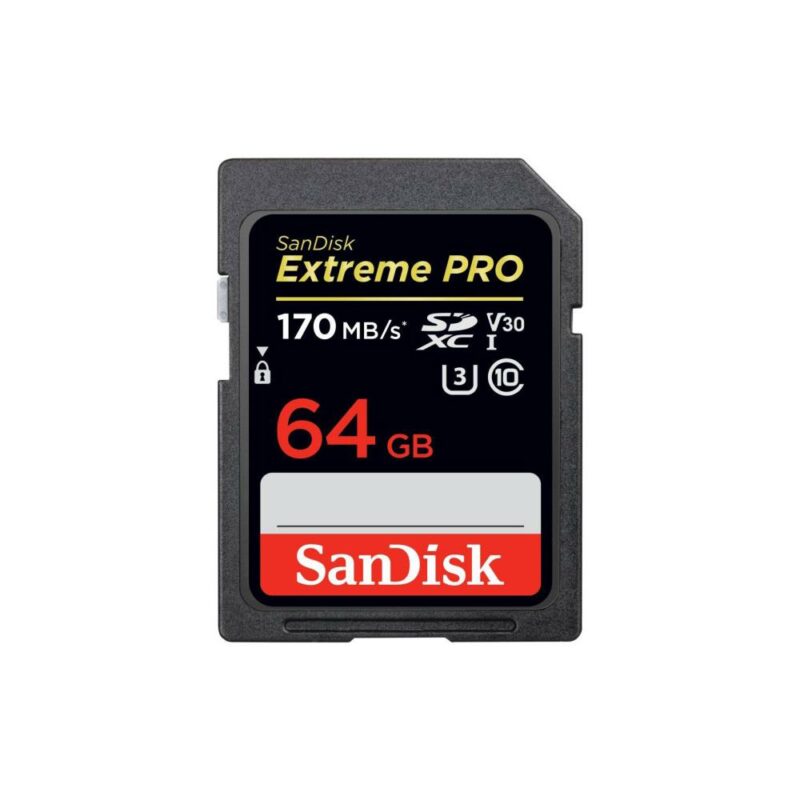 SanDisk 64GB Extreme PRO UHS-I SDXC V30 SD Card – 200MB/s