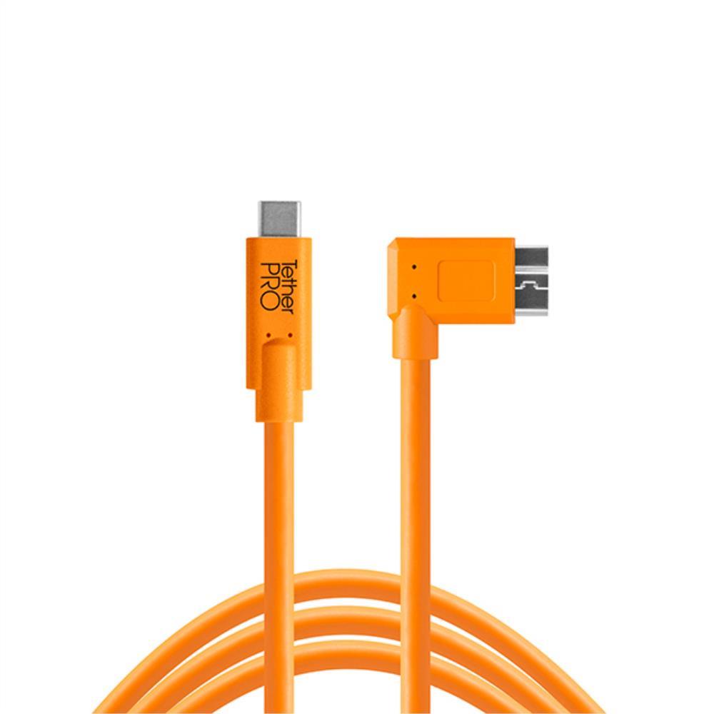 Tether Tools TetherPro cavo da USB-C a 3.0 Micro-B angolazione destra 4.6m (arancio)