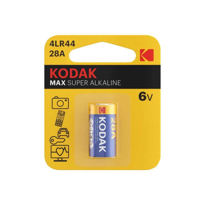 Kodak Max Super Alkaline 4LR44 28A 6V