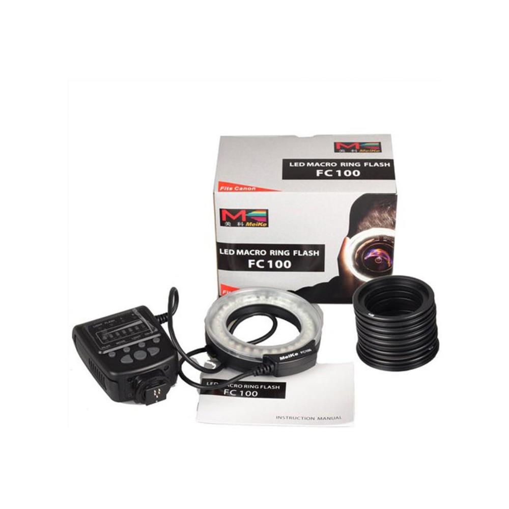 Meike Led Macro Ring Flash FC100 for Can/Nik/Oly Cameras