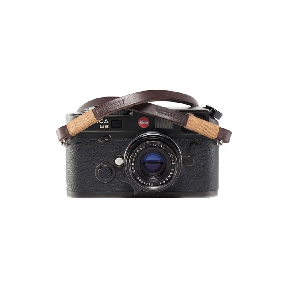 Bronkey Tokyo TOK-105-L-120 Brown and Tanned Leather Camera Strap (Large)