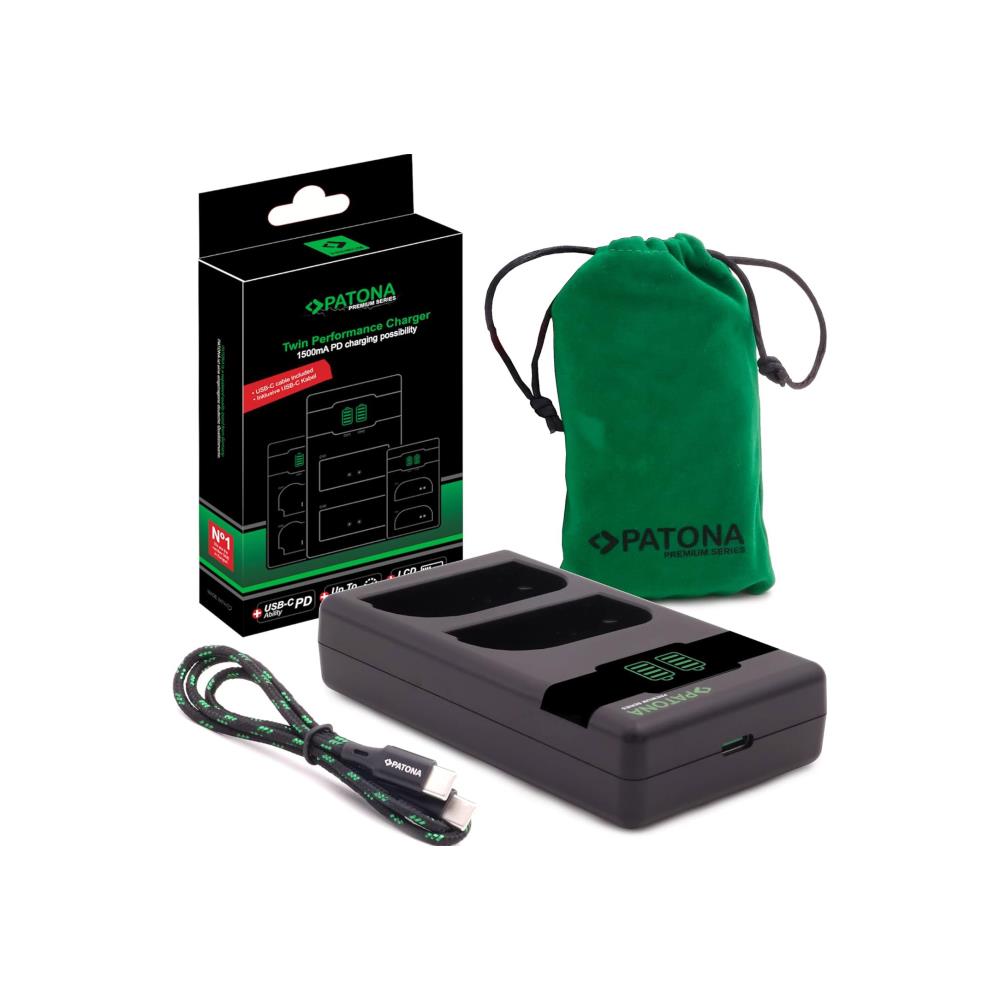 Patona Premium Twin Performance Charger for Canon LP-E6