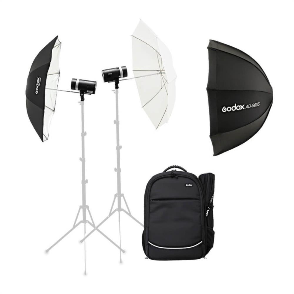 Godox AD300Pro TTL Dual Kit 2 Flash   Zaino