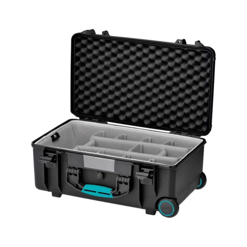 HPRC Valigia in Resina HPRC 2550W con Second Skin e Ruote – Nero/blu
