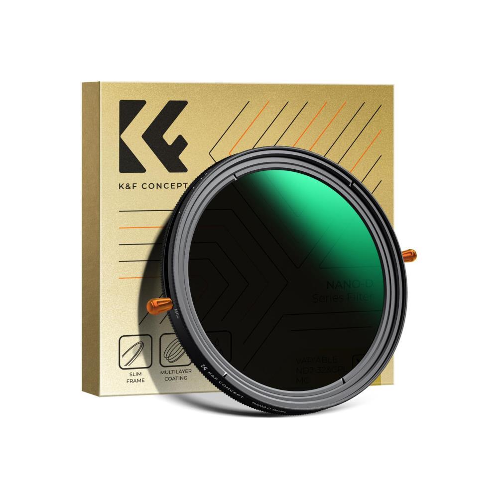K&F Concept NANO-D Filtro ND variabile (ND2-ND32) - 72mm