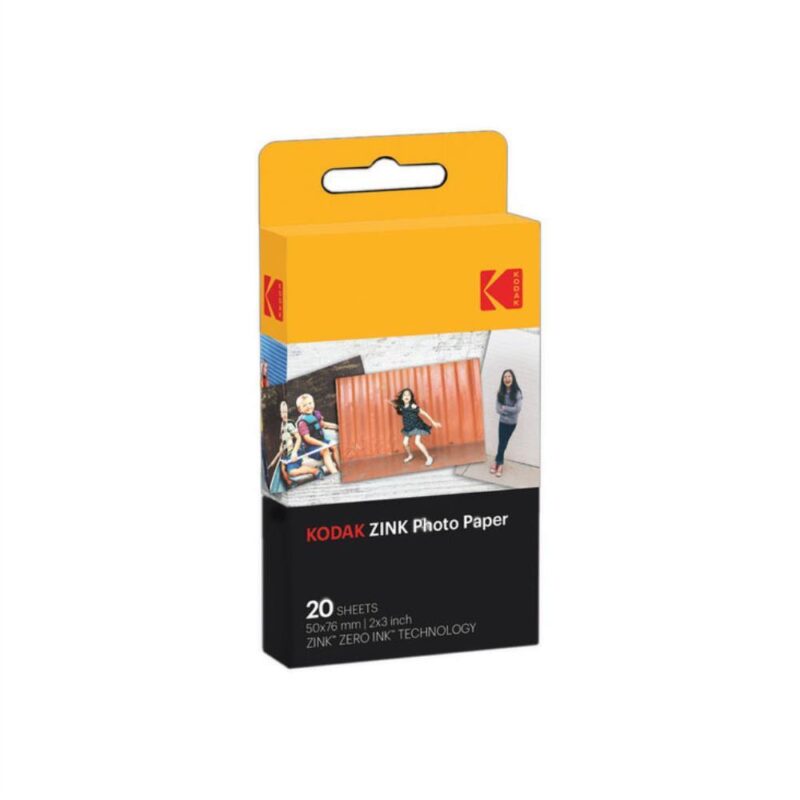 Kodak Zink Photo Paper 50x76mm/2x3inch (20 Fogli)