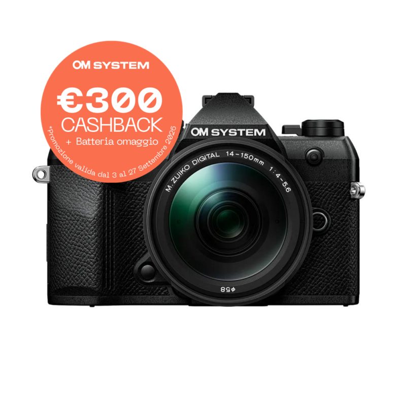 OM System OM-5 Mark II + 14-150mm f/4-5.6 II – Black
