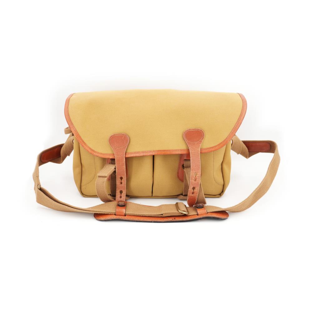 Billingham Borsa 335 Tela Khaki/Bordi Cuoio marrone chiaro